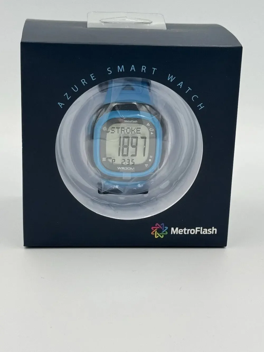 MetroFlash Azure Smart Watch, For Swimmers, Lap Counter, Ect NEW IN BOX Sealed